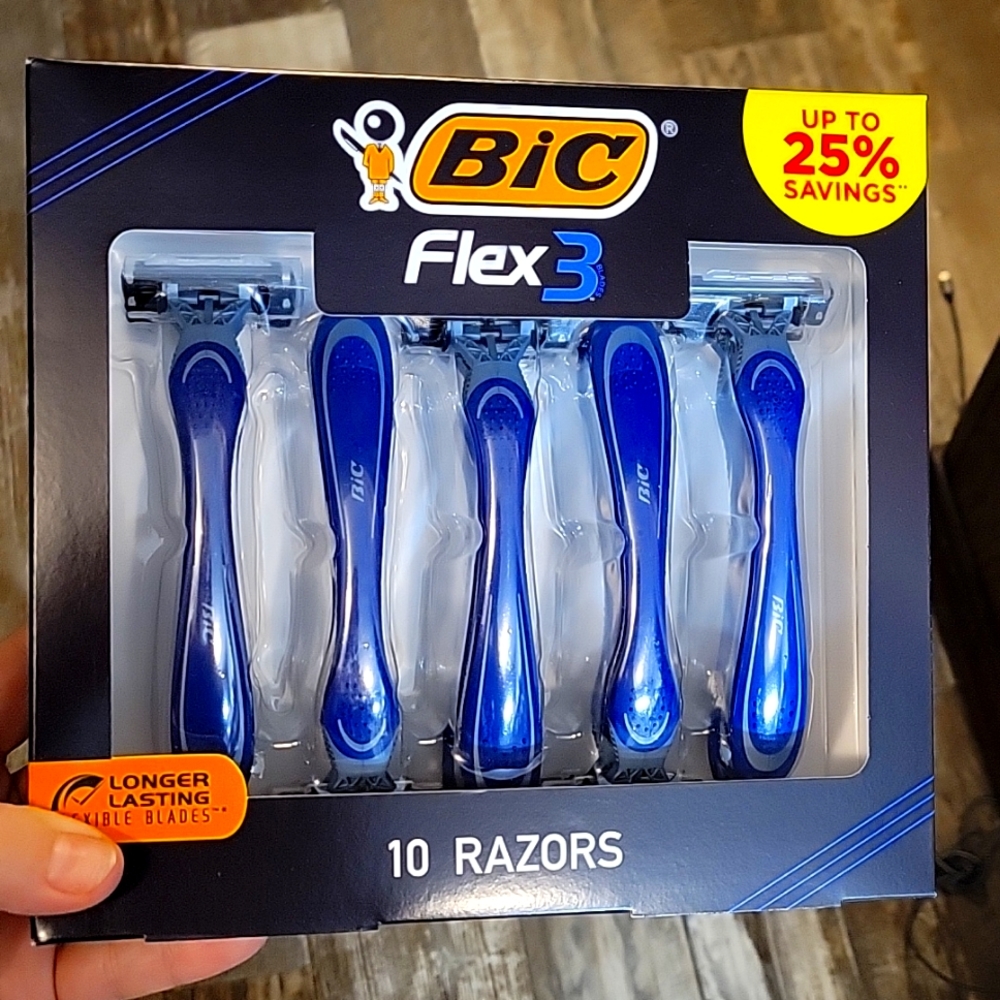 BN Bic Flex 3 razors set 10 in box